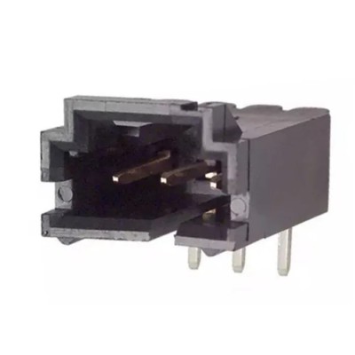 TE Connectivity AMPMODU MTE Series Right Angle Through Hole PCB Header 3 Contacts 2.54 mm Pitch 1 Row Shrouded 5-103635-2