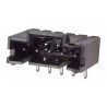 TE Connectivity AMPMODU MTE Series Right Angle Through Hole PCB Header 5 Contact 2.54 mm Pitch 1 Row Shrouded 5-103634-4