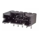 TE Connectivity AMPMODU MTE Series Right Angle Through Hole PCB Header 5 Contact 2.54 mm Pitch 1 Row Shrouded 5-103634-4