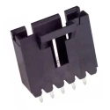 TE Connectivity AMPMODU MTE Series Straight Through Hole PCB Header, 5 Contacts, 2.54 mm Pitch, 1 Row, Shrouded 5-104363-4