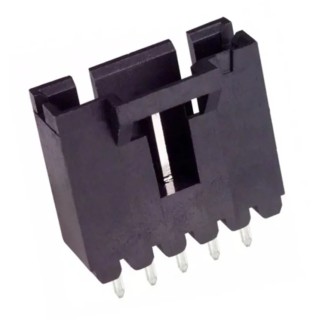 TE Connectivity AMPMODU MTE Series Straight Through Hole PCB Header, 5 Contacts, 2.54 mm Pitch, 1 Row, Shrouded 5-104363-4
