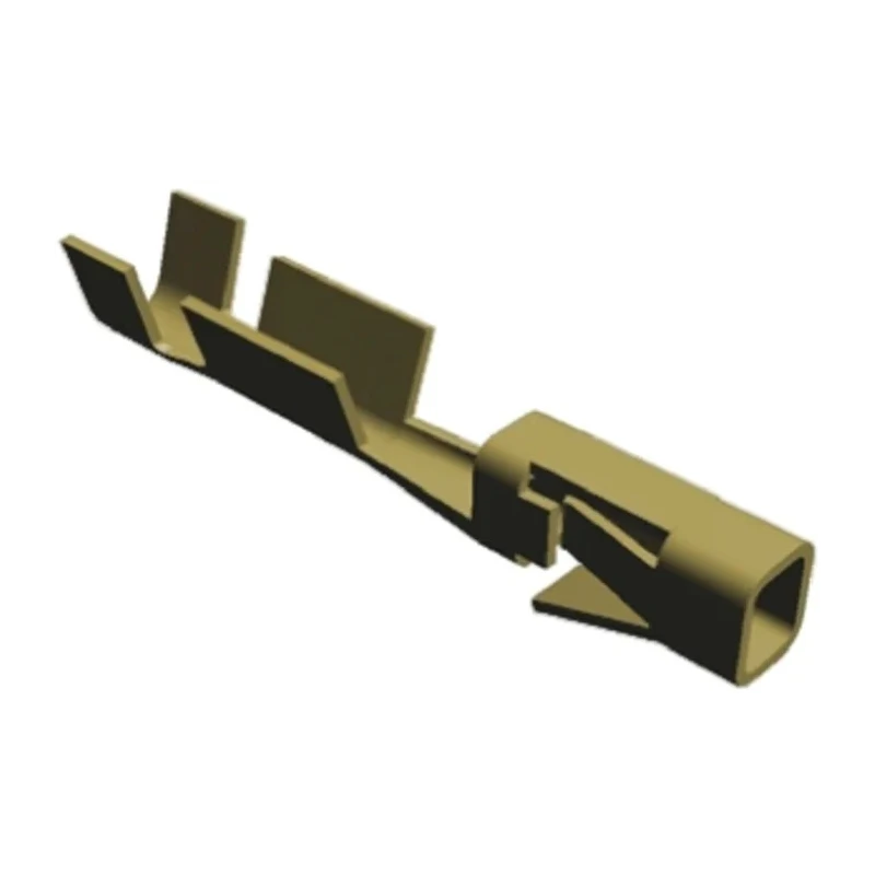 TE Connectivity AMPMODU MOD IV Series Female Crimp Terminal 3A Current Gold Plating 26-22 AWG 11.94mm Length 6-87756-6