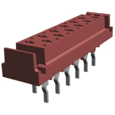 TE Connectivity Micro-MaTch Series Straight Through Hole PCB Socket, 12-Contact, 2 Row, 2.54 mm Pitch, 1.5A 1-338068-2
