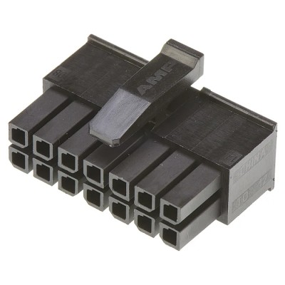 TE Connectivity Micro MATE-N-LOK 3 mm Pitch 14 Way 2 Row Straight Female Connector Housing 1-794617-4