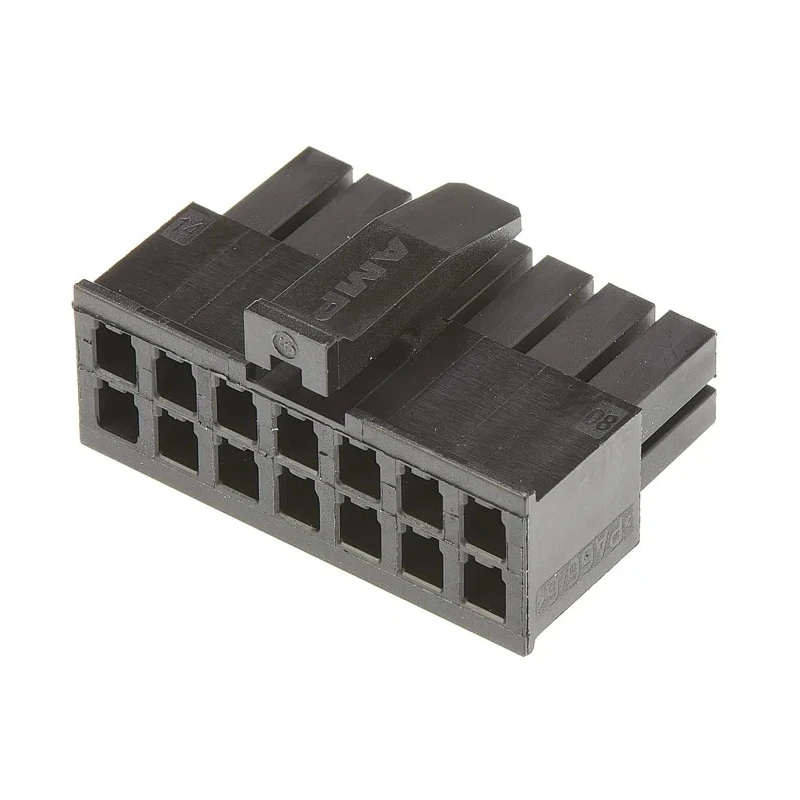 TE Connectivity Micro MATE-N-LOK 3 mm Pitch 14 Way 2 Row Straight Female Connector Housing 1-794617-4