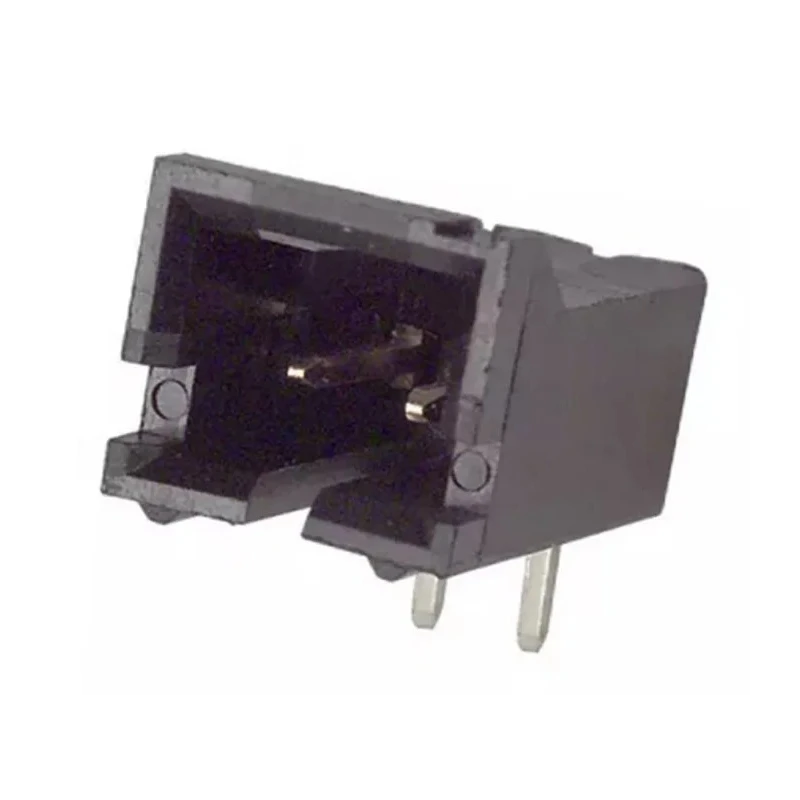 TE Connectivity AMPMODU MTE Series Right Angle Through Hole PCB Header, 2 Contact(s), 2.54 mm Pitch, 1 Row 5-103635-1