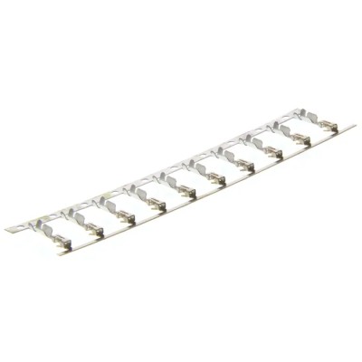 TE Connectivity AMPMODU MOD IV Series Female Crimp Terminal 3A Current, 24-20 AWG Wire Size, Gold Plated 2-87195-4