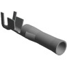 TE Connectivity 0.093 Commercial Series Female Crimp Terminal, 20 AWG Min Crimp, 14 AWG Max, Brass Contact, Tin 770144-1