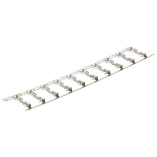 TE Connectivity AMPMODU MOD IV Series Female Crimp Terminal 3A Current Gold Plated Bronze Phosphor Bronze Contact 2-87195-4