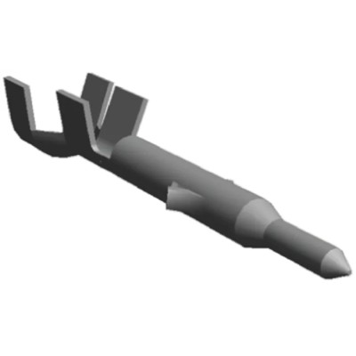 TE Connectivity Mini-Universal MATE-N-LOK Series Male Crimp Terminal 3A Current 20-16 AWG Brass Tin-Plated 794406-1