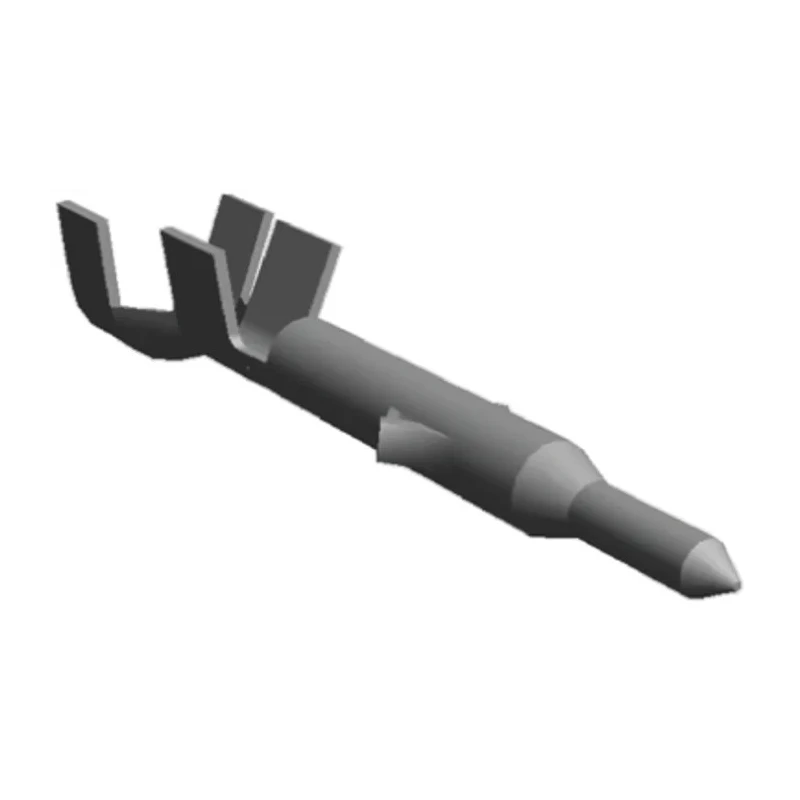 TE Connectivity Mini-Universal MATE-N-LOK Series Male Crimp Terminal 3A Current 20-16 AWG Brass Tin-Plated 794406-1