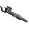 TE Connectivity Mini-Universal MATE-N-LOK Series Male Crimp Terminal 3A Current 20-16 AWG Brass Tin-Plated 794406-1