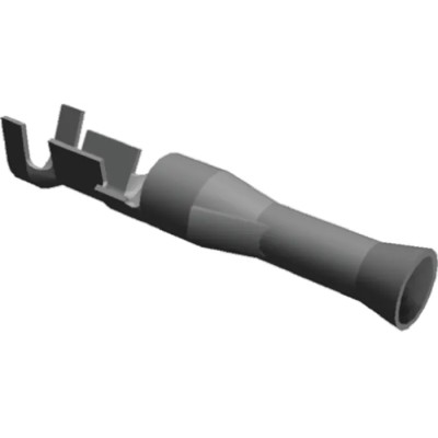 TE Connectivity 0.093 Commercial Series Female Crimp Terminal 10A, Brass Contact, Tin Plating, 19.81mm Length, Model 770146-1