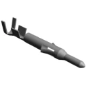 TE Connectivity Mini-Universal MATE-N-LOK Series Male Crimp Terminal 3A Current, 17.04mm Length, Tin Plated Brass 770901-1