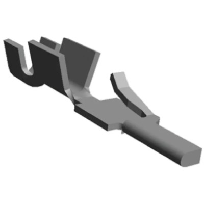 TE Connectivity Micro-MaTch Series Male Crimp Terminal 28 AWG Min, 24 AWG Max 338096-1