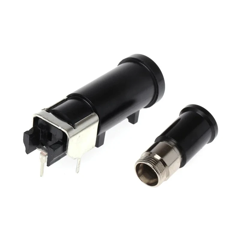 Schurter 16A PCB Mount Fuse Holder for 6.3 x 32 mm, 500V AC, Thermoset Body, Slotted Cap, Solder Terminal 0031.2520