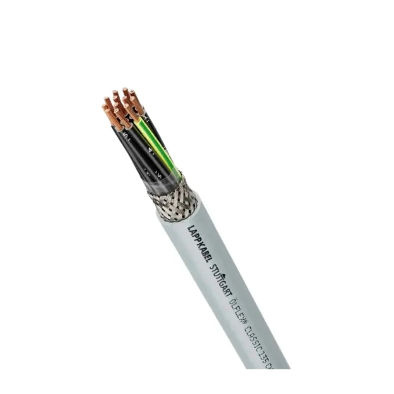 Lapp ÖLFLEX CLASSIC 135 CH Control Cable, 3 Cores 18 AWG, Screened Stranded Silver Grey Low Smoke Non-Halogen 50 m 1123267