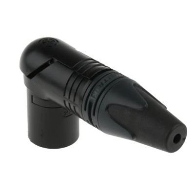 RS PRO Cable XLR Connector Right Angle 50V 10A Male 4 Contacts Gold over Nickel Plating NC4MRX-B