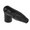 RS PRO Cable XLR Connector Right Angle 50V 10A Male 4 Contacts Gold over Nickel Plating NC4MRX-B