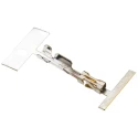 TE Connectivity AMPMODU MOD IV Series Female Crimp Terminal, 24 AWG Min Crimp, 20 AWG Max, Gold Plated Bronze 2-87523-3
