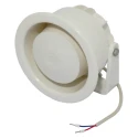 Visaton 6W White Re-Entrant Horn Speaker 100mm Diameter 4.4kHz Max Frequency DK 133 100 V