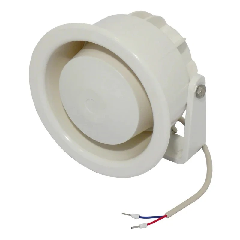 Visaton 6W White Re-Entrant Horn Speaker 100mm Diameter 4.4kHz Max Frequency DK 133 100 V