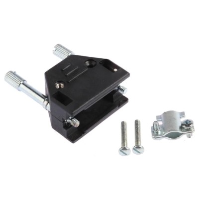 MH Connectors ABS Straight D-Sub Backshell, 9 Way Strain Relief 2801-0102-01