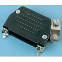MH Connectors MHED Series Thermoplastic Vertical D-Sub Backshell 37 Way Strain Relief DS-37OF