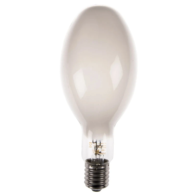Osram Diffused Elliptical Sodium Lamp, Ges/E40, 2000k Colour Temperature, 105V, 290mm Length, 120mm Diameter 4050300024394