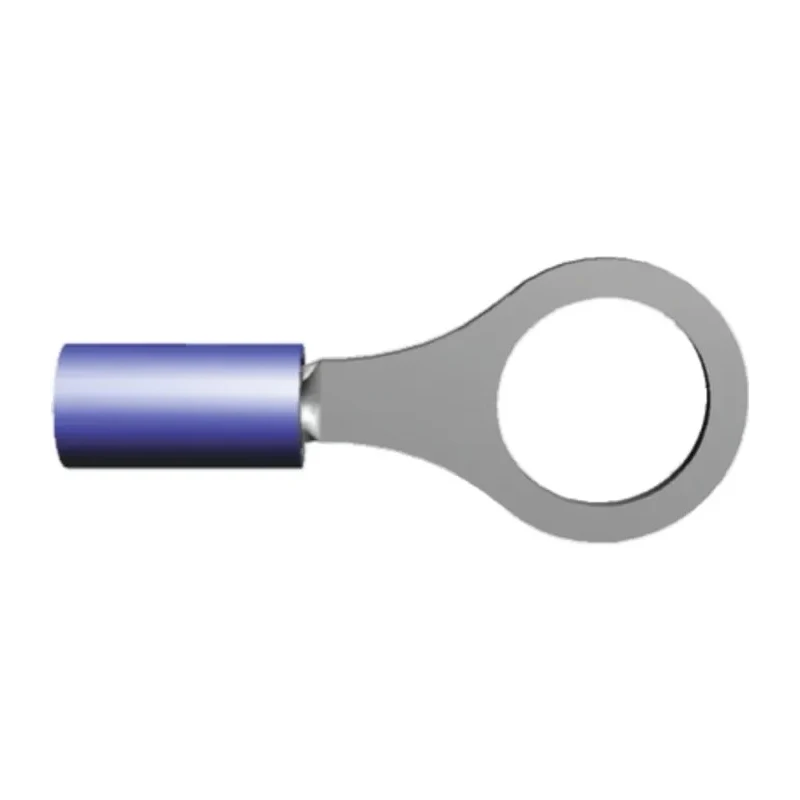 TE Connectivity PIDG Insulated Ring Terminal M5 Stud Size 16 AWG 14 AWG Wire Size Blue 2-36160-1