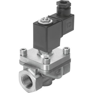 Festo Solenoid Valve 2/2 Closed Monostable Stainless Steel Body 3/4 in G Port, 24V DC, Max VZWF-B-L-M22C-G34-275-E-1P4-6-R1