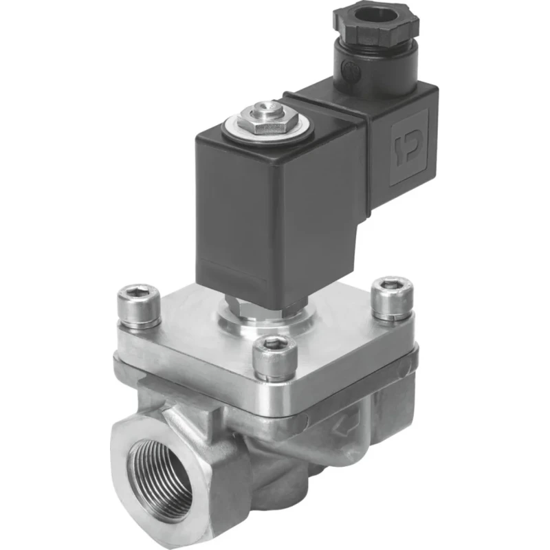 Festo Solenoid Valve 2/2 Closed Monostable Stainless Steel Body 3/4 in G Port, 24V DC, Max VZWF-B-L-M22C-G34-275-E-1P4-6-R1