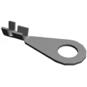 TE Connectivity Uninsulated Ring Terminal M4 Stud Size 24 AWG - 20 AWG Wire Size Grey 42508-2