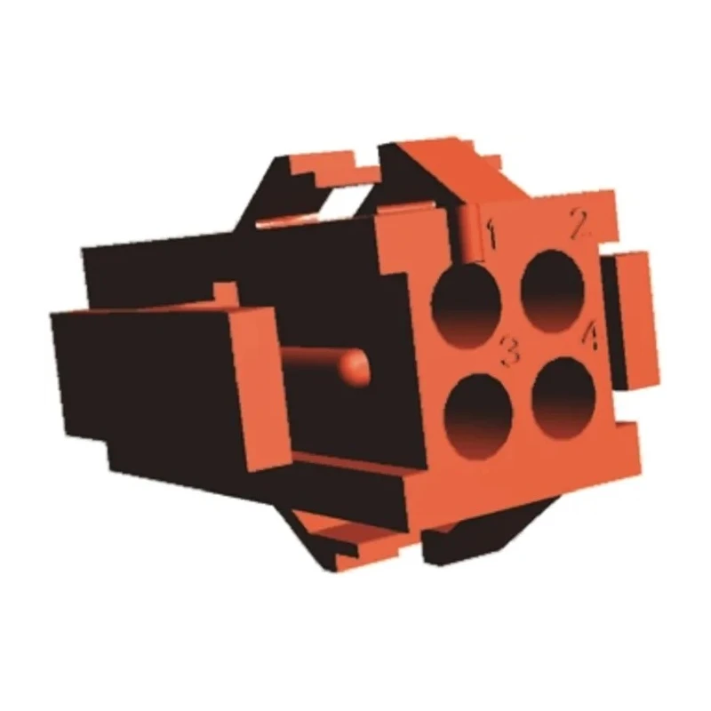 TE Connectivity Miniature Rectangular II Female Connector Housing 4 Way 2 Row Straight 4.19 mm Pitch 1-640509-0