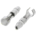 TE Connectivity Uninsulated Crimp Bullet Connector 20 AWG to 14 AWG, 3.5 mm Bullet diameter Male 170020-1