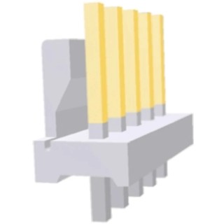 TE Connectivity MTA-100 Series Straight Through Hole Pin Header, 6 Contacts, 2.54 mm Pitch, 1 Row, Unshrouded 3-641215-6