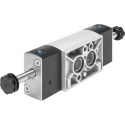 Festo Pneumatic Solenoid Valve 5/2 Electric NPT Threaded Port 1/4 in 8 bar Max Operating Pressure VSNC-FT-B52-D-G14-FN