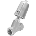 Festo Pneumatic Actuated Angle Seat Valve, Threaded, 1.25 in, 40 Bar, Gunmetal Body VZXF-L-M22C-M-B-G114-290-H3B1-50-7