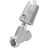 Festo Pneumatic Actuated Angle Seat Valve, Threaded, 1.25 in, 40 Bar, Gunmetal Body VZXF-L-M22C-M-B-G114-290-H3B1-50-7