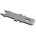 TE Connectivity FASTON 250 Black Uninsulated Male Solder Spade Connector 6.35 x 0.81 mm 63949-1