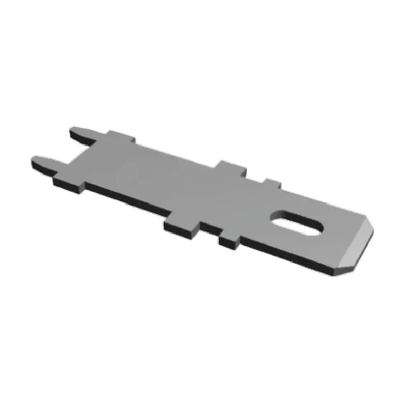 TE Connectivity FASTON 250 Black Uninsulated Male Solder Spade Connector 6.35 x 0.81 mm 63949-1