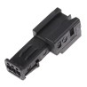 TE Connectivity Micro Quadlok System Automotive Connector Male Black Cable 3 Way Crimp Termination 953698-1