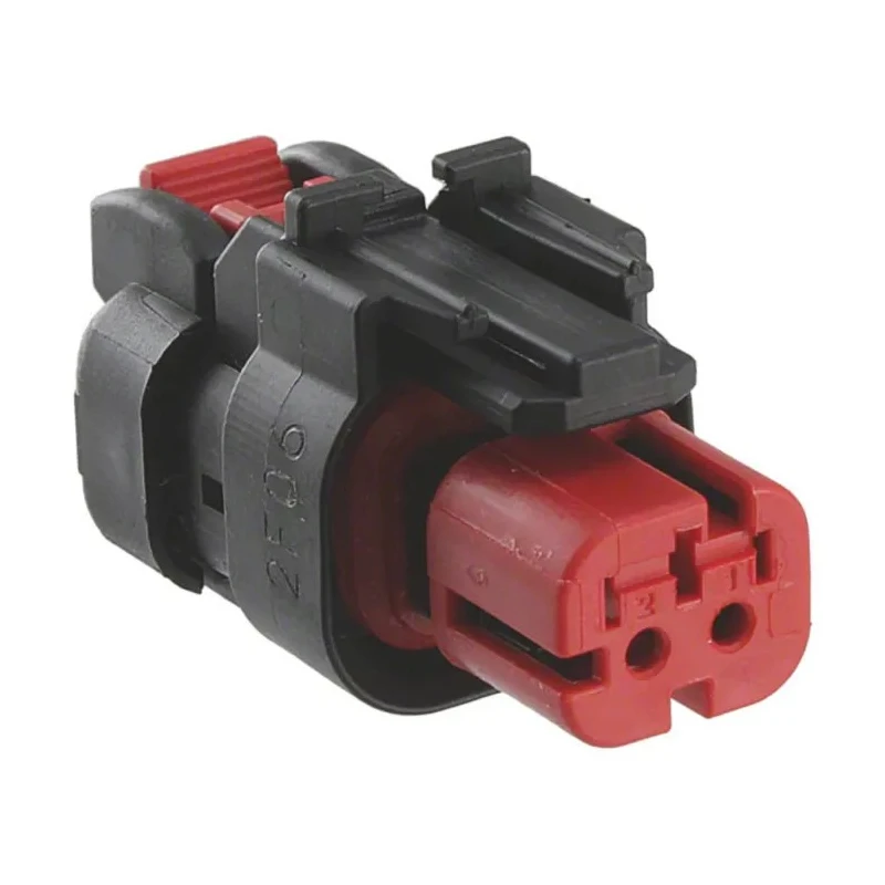 TE Connectivity AMPSEAL 16 Automotive Connector Male Black Cable 2 Way Crimp Termination 776427-1