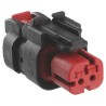 TE Connectivity AMPSEAL 16 Automotive Connector Male Black Cable 2 Way Crimp Termination 776427-1