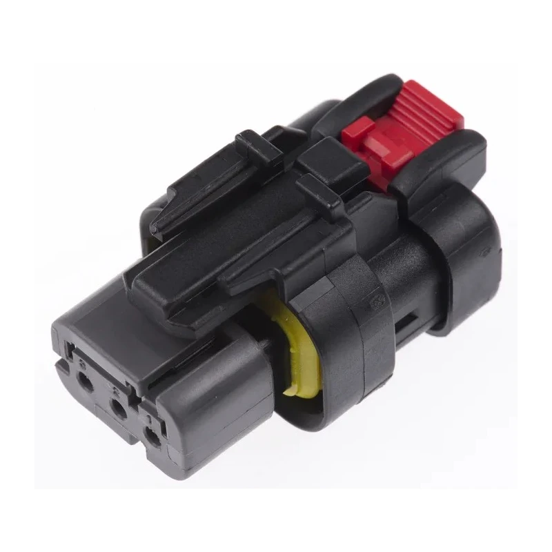 TE Connectivity AMPSEAL 16 Automotive Connector Male Grey Cable 3 Way Crimp Termination 776429-2