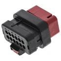 TE Connectivity AMPSEAL 16 Automotive Connector Male Red Cable 12 Way Crimp Termination 776437-1