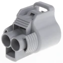 TE Connectivity Automotive Connector Male Grey Cable 2 Way Crimp Termination 6-176146-6