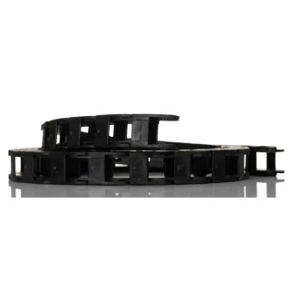 Igus Black Cable Trunking e-chain, W26mm x D23 mm, Length 1m, 75 mm Minimum Bend Radius, Material Igumid G W26mm