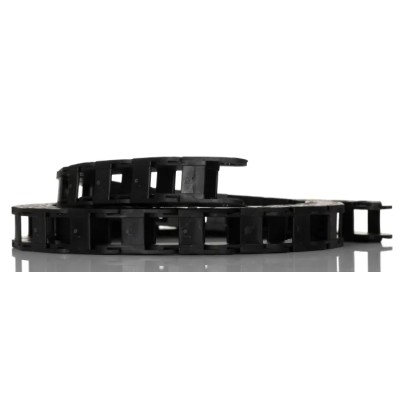 Igus Black Cable Trunking e-chain, W26mm x D23 mm, Length 1m, 75 mm Minimum Bend Radius, Material Igumid G W26mm