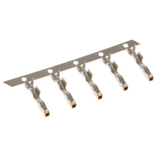TE Connectivity MULTILOCK 040 Series Female Crimp Terminal, Gold Plated Phosphor Bronze Contact, 16 AWG to 20 AWG 175197-2